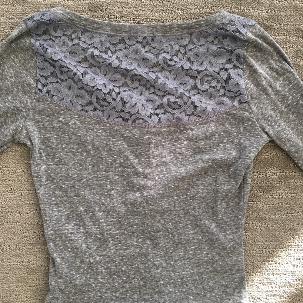 Gray Cropped Top - Picture 3 of 3